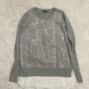 Simply Vera Wang lace cut lined sweater size XS